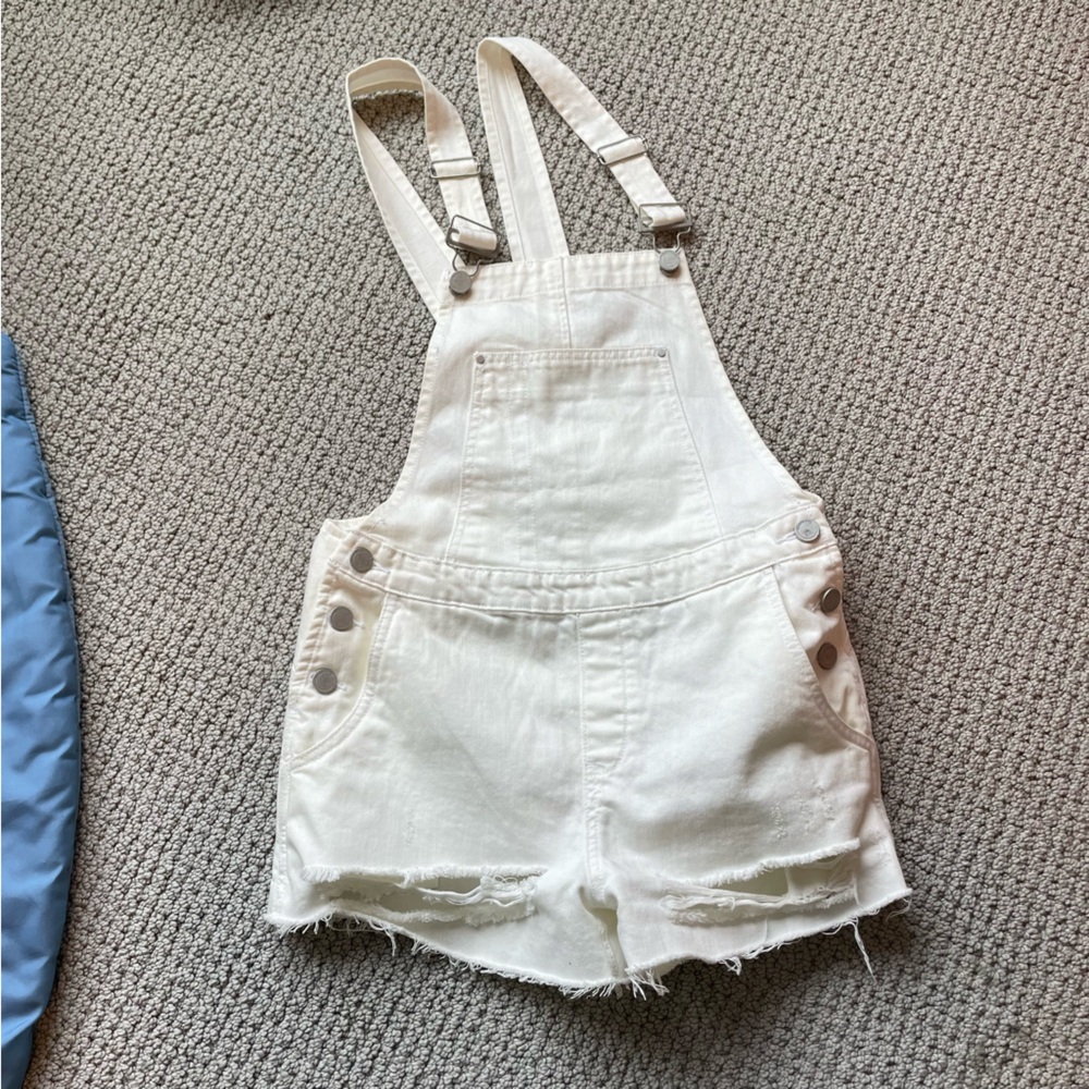 BLANK NYC white overalls